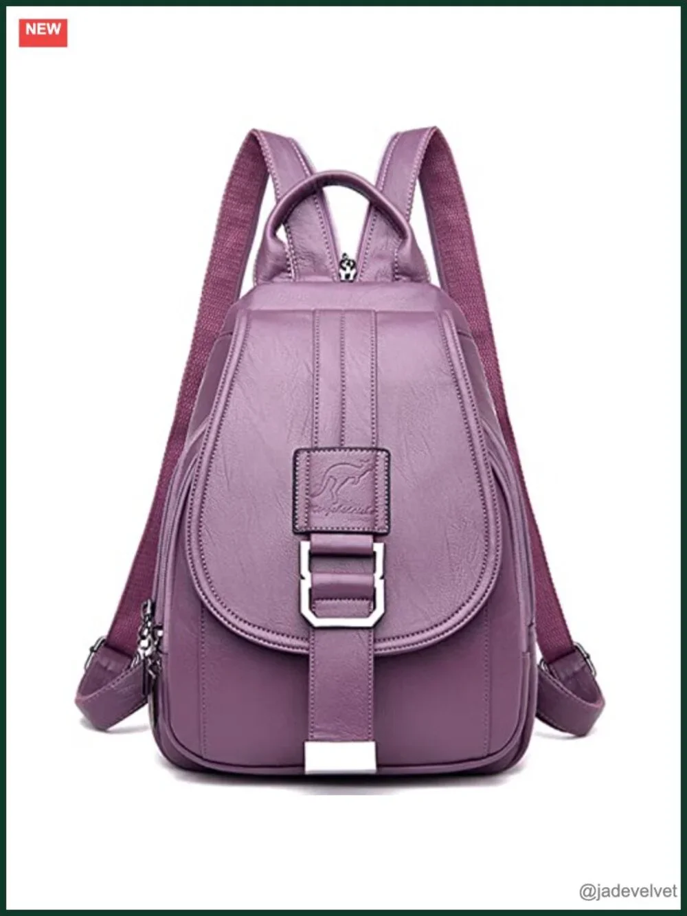 Genuine Leather Fashion Backpack for Women Large Capacity Satchel Shoulder Bags